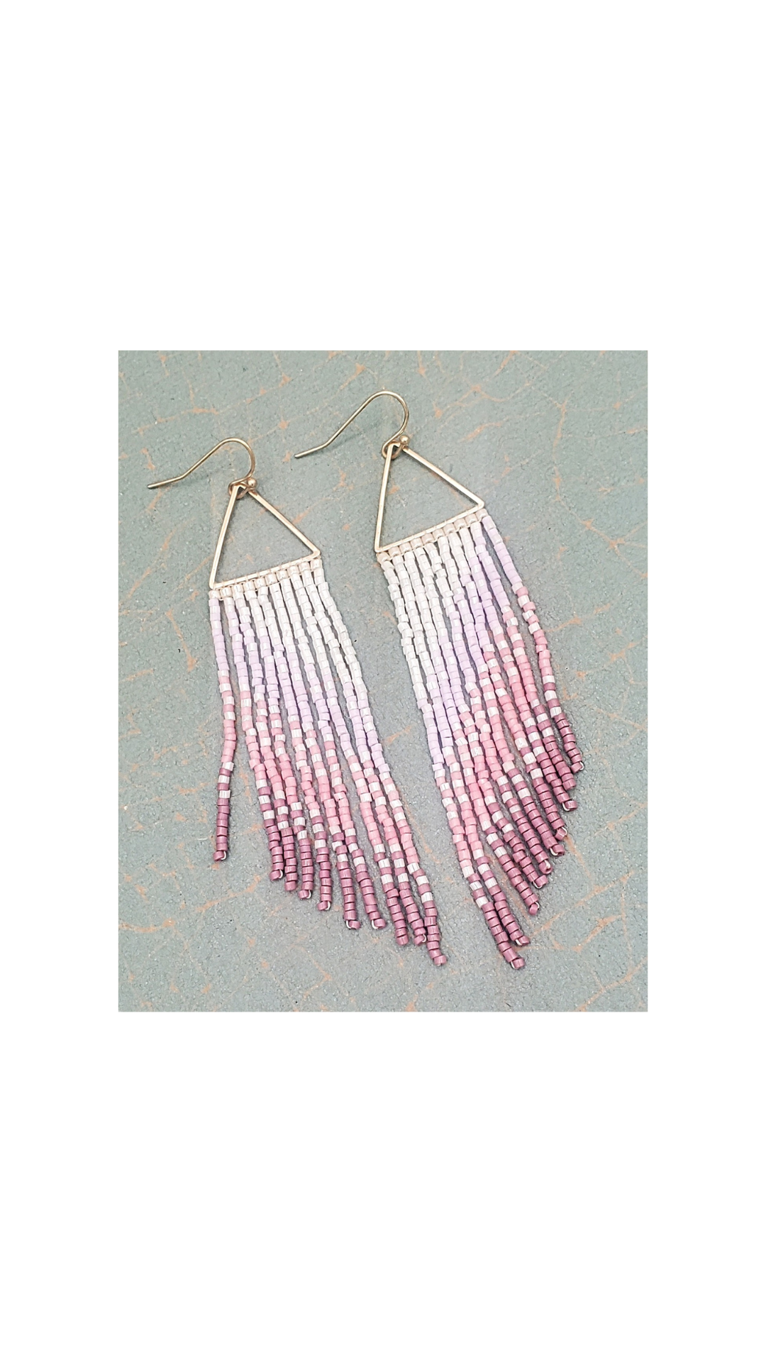 Ombre Tassel Seed Beed Earring